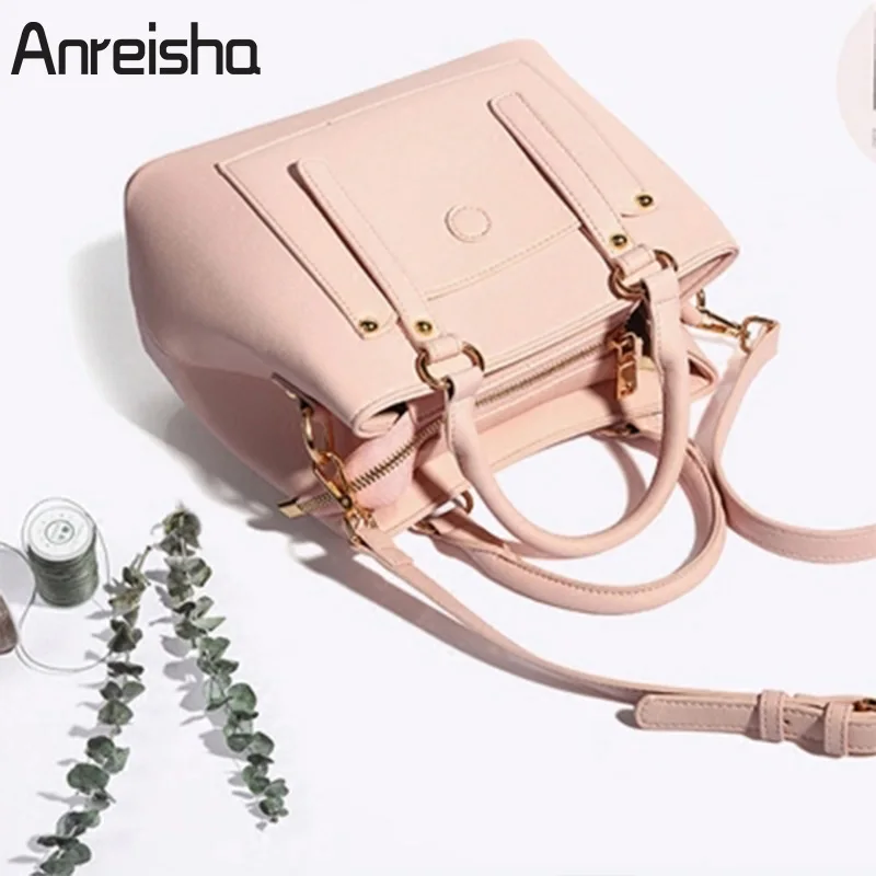 

Anreisha Brand Designer Women Shoulder Bag Soft PU Female Handbags Newest Fashion Ladies Messenger Bags Casual Women Tote Bag