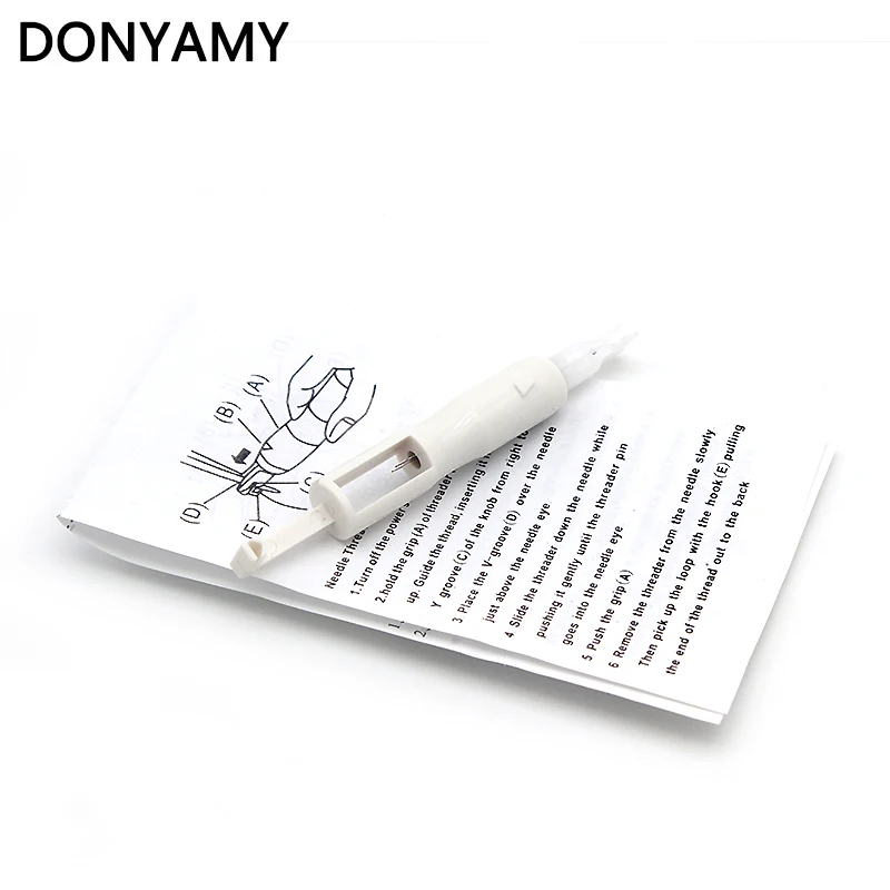 

DONYAMY 1pc Needle Threader Insertion Tool Applicator Sewing Machine Overlockers Serger