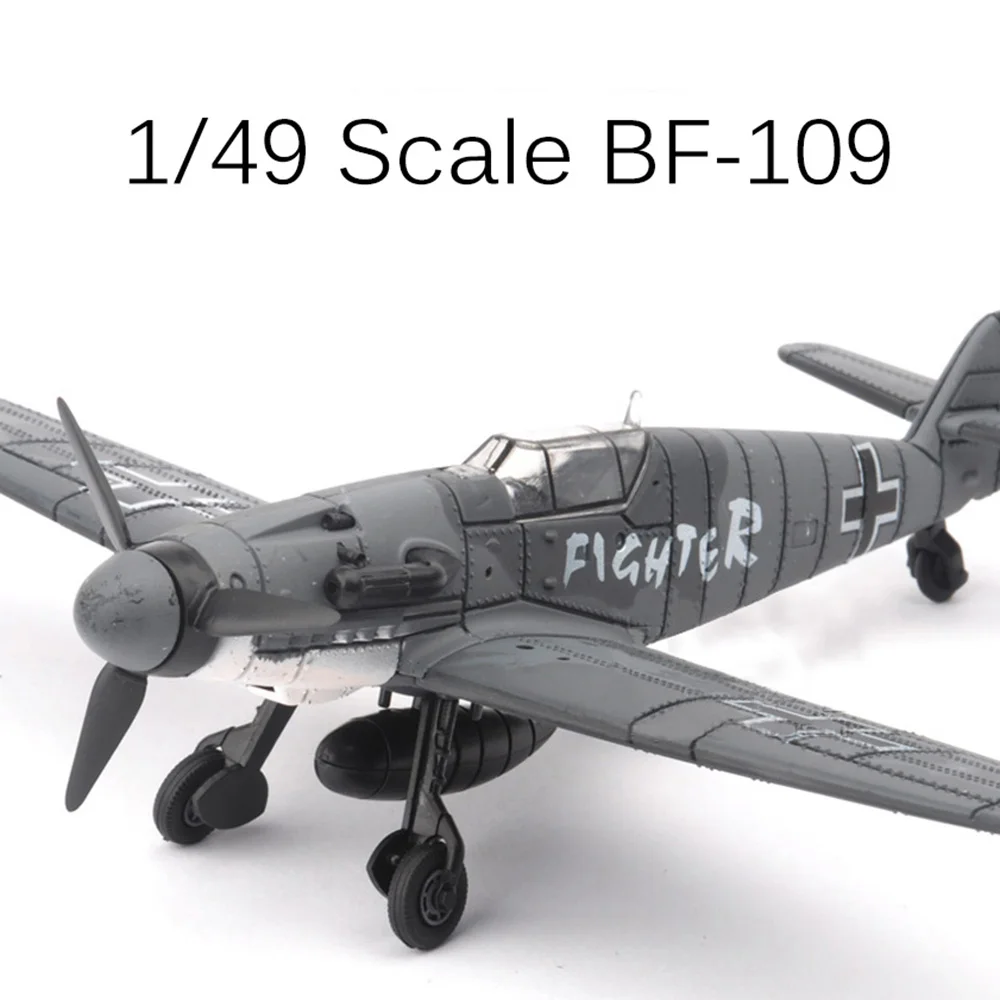 

4D Flying Models Plastic Aircraft Models 1/49 Messerschmitt Scale BF-109 Fighter 1 Playmobile Brinquedos Toys For Children Gifts
