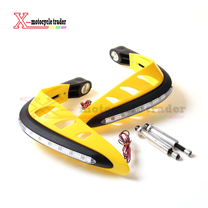 

Motorcycle Hand Guards Light Motorbike Hand Guards Handguard Handlebar Protector LED Light Car String New Universal