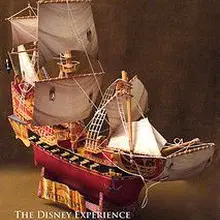 Карибский пиратский корабль Бумага модель