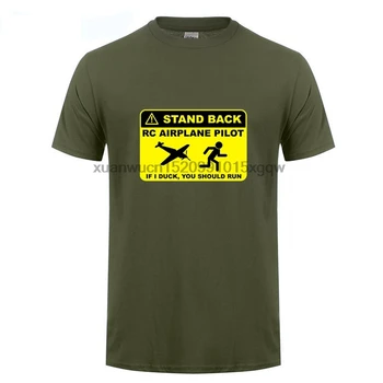 RC Airplane Pilot - Stand Back T Shirt Adult Unique Tee Shirt Custom Made T-Shirts Man Autumn Crew Neck Cheap Teenboy Tee