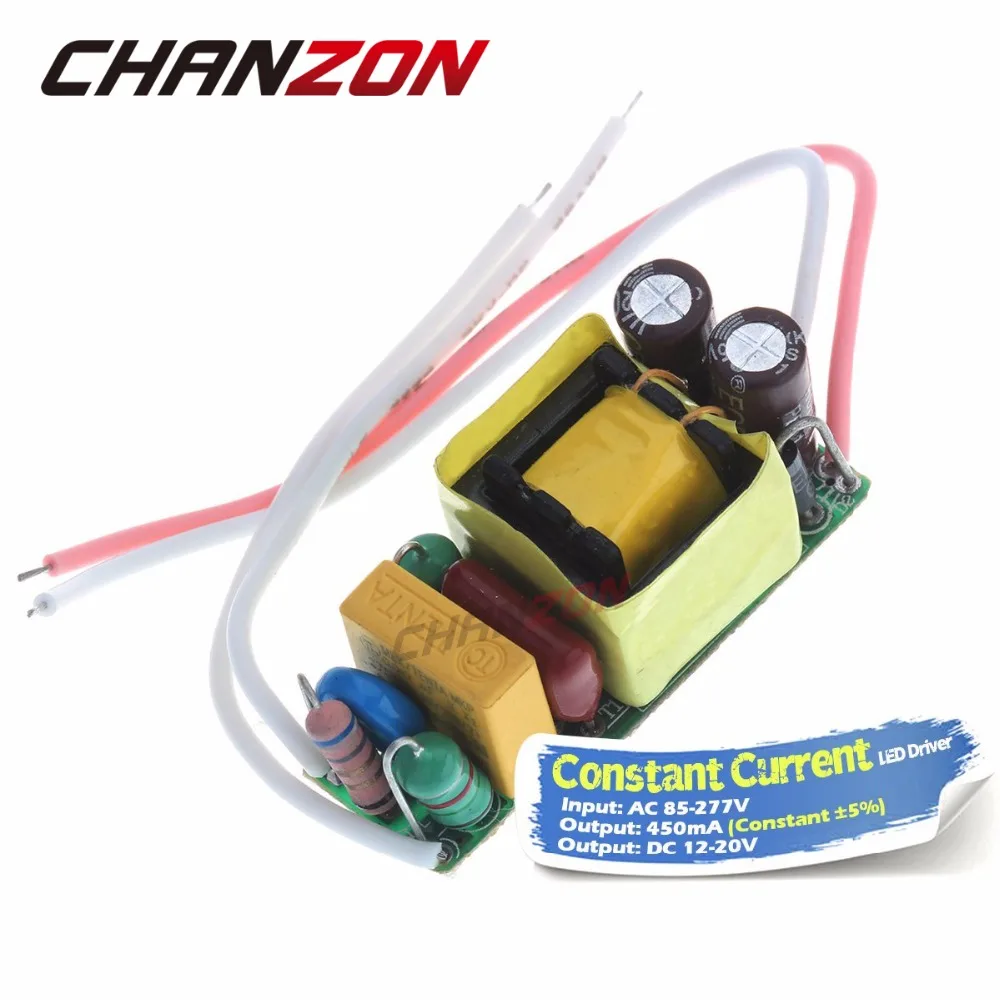 

Constant Current LED Driver 450mA 4-6X2W DC12-20V AC100-240V PCB Board Inside Lamp Lighting Transformer for 8W 10W 12W LED Chip