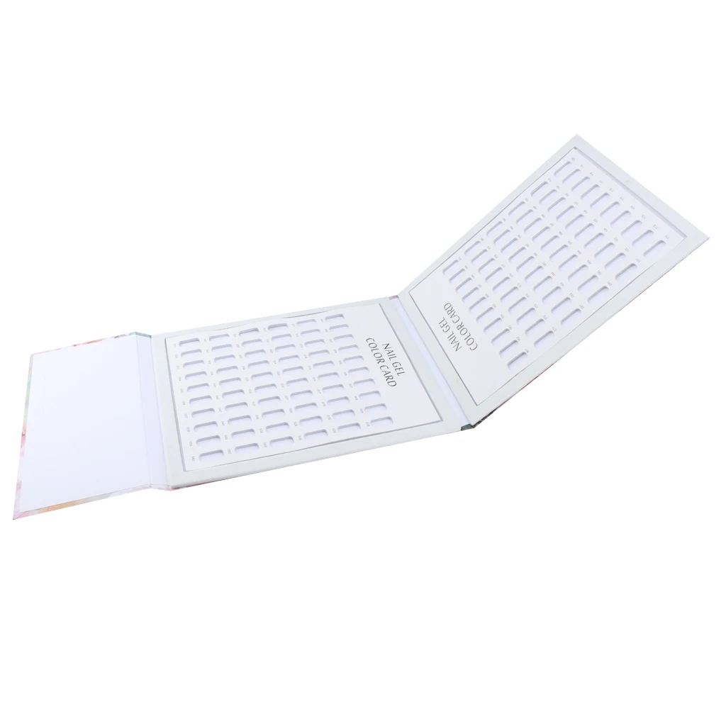 Nail Art Display Stand, 120 Colors Nail Gel Colors Cards Nail Polish Show Book Nail Art Showing Shelf