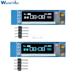 0,91 дюймов 128x32 IIC I2C серийный синий/белый OLED ЖК-дисплей Дисплей DIY модуль SSD1306 Драйвер IC 0,91 "12832 SSD1306 для Arduino PIC