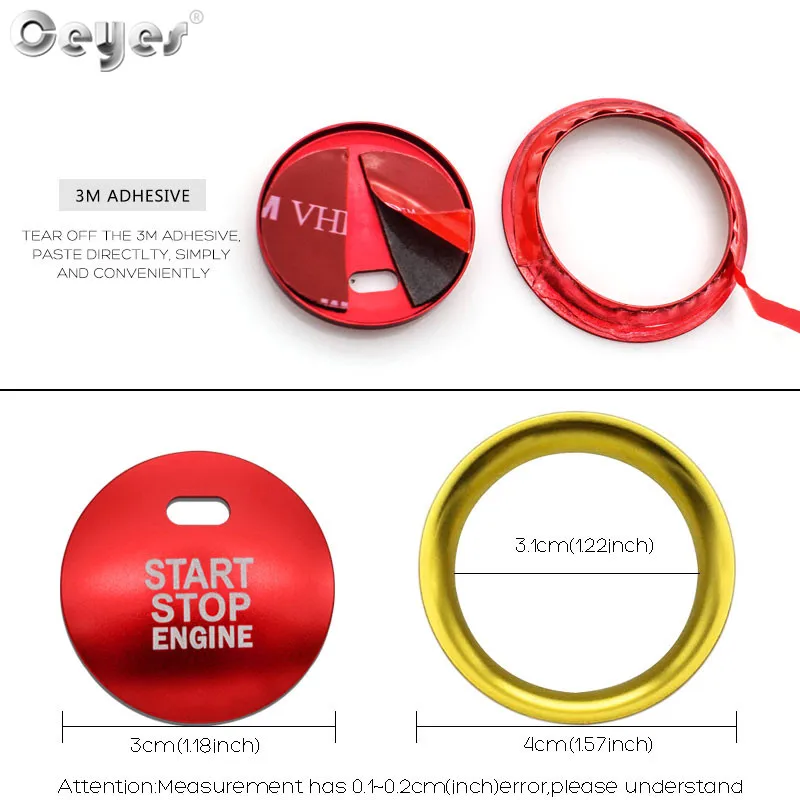 Start Engine Button Cover Ring (14)