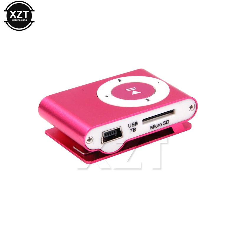 1pcs MP3 player Mini Clip MP3 Player waterproof Mirror Portable sport mp3 music player walkman lettore mp3 Colorful hot sale pink mp3 player MP3 Players