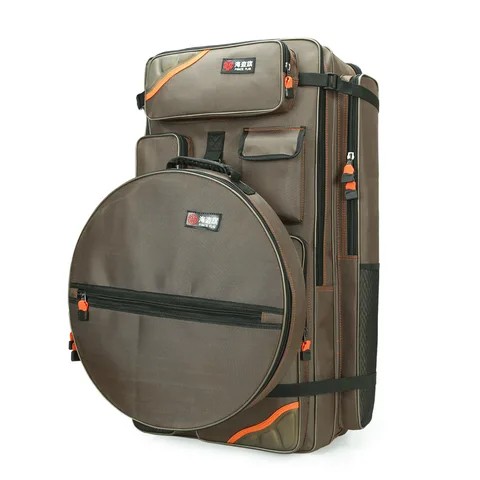 Bolsa de Cadeira de Pesca Bolsa de Equipamento Bolsa de Peixe Vara de Pesca à Prova Multifuncional Dupla Volta Dwaterproof Água 80cm