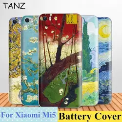 TANZ красочные картины маслом пейзаж mi 5 Аккумулятор Чехол для задней крышки Замена для Xiaomi mi 5 Чехол Чехлы для телефона аксессуары