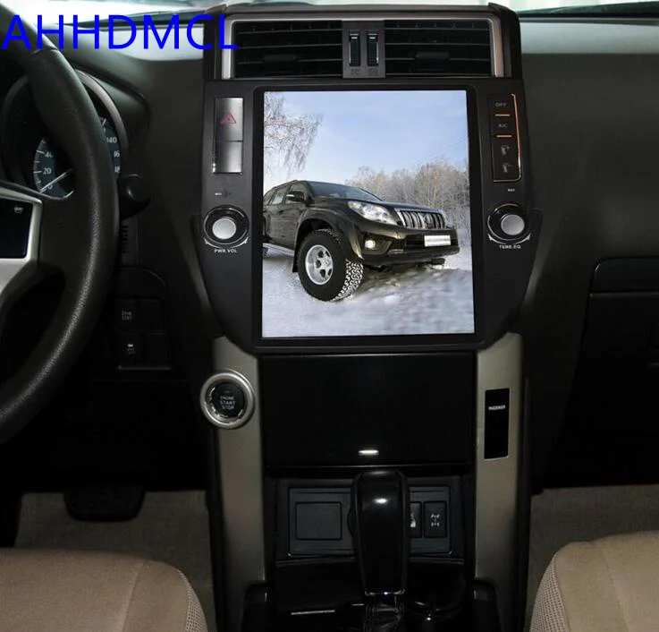 Sale Car PC PAD Tesla Style Multimedia Player Android 7.1 GPS For Land Cruiser Prado LC150 2010 2011 2012 2013 6