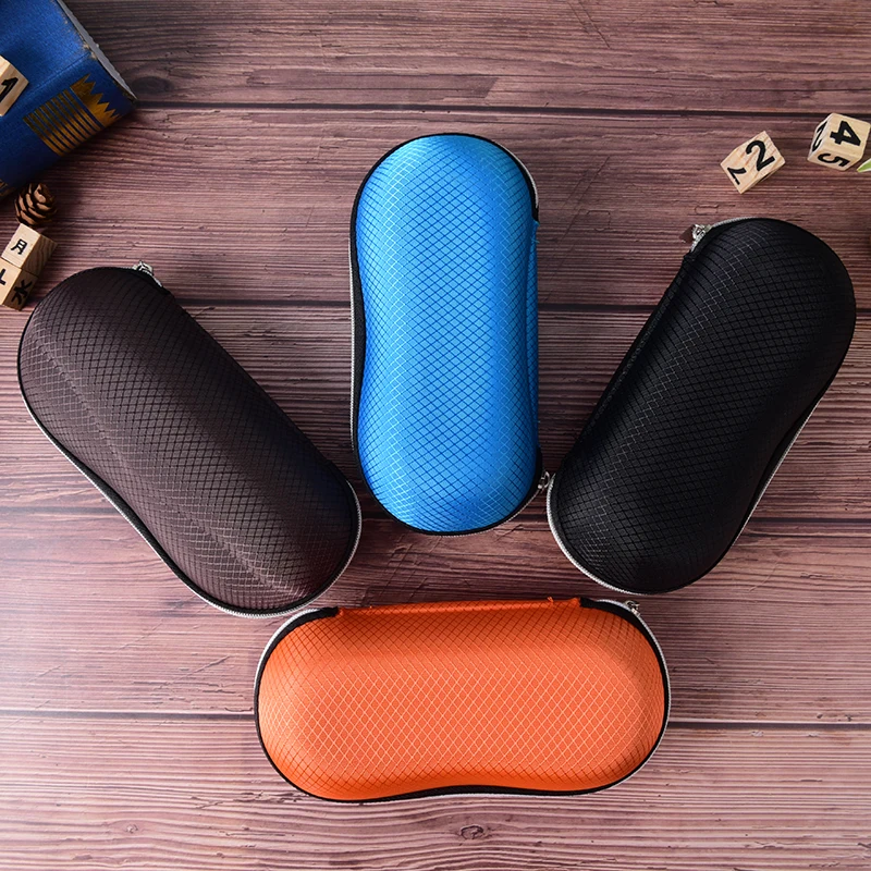 

Portable Fiber colorful cover sunglasses case for glasses box with zipper eyeglass cases Sunglass Shell Protector