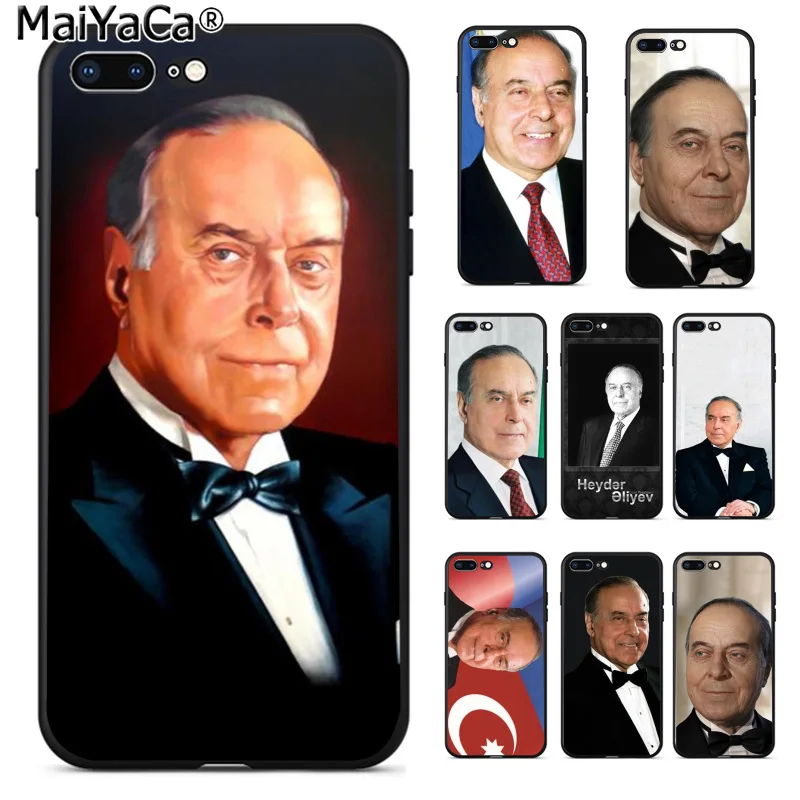 

MaiYaCa President Heydar Aliyev Retro Colorful Painting Phone Case Fashion for Apple iPhone 8 7 6 6S Plus X 55S SE XS XR XS MAX