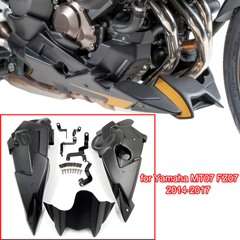 FZ07 Belly Pan Yamaha MT07 Spoiler Gloss Black 22136B 