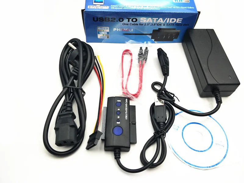 Новое обновление USB 2 0 до 5 &quot3 5&quot 25 &quotSATA IDE HDD адаптер док-станции кабель
