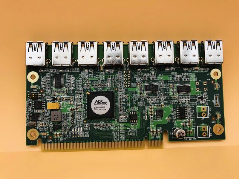 1 до 8 портов Шахтерская машина видеокарта удлинитель PCI E 16X поворот USB3.0 PCIE карты