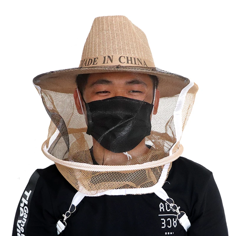 Beekeeping Imker Cowboyhut Netz Schleier Face Kopf Schutz Bee-Mosquito Insekten