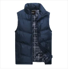 Бренд 8XL, мужская куртка без рукавов, жилет, Осень-зима, тонкий, толстый, мужской, Повседневный, хлопковый, с подкладкой, жилет, мужской, уплотненный, жилет AF1218