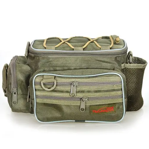 TSURINOYA 3 цвета Открытый Многофункциональный поясной рюкзак для рыболовной сумки Bolsas сумка для ловли карпа Снасти Сумка мессенджер спортивная сумка - Цвет: Army Green