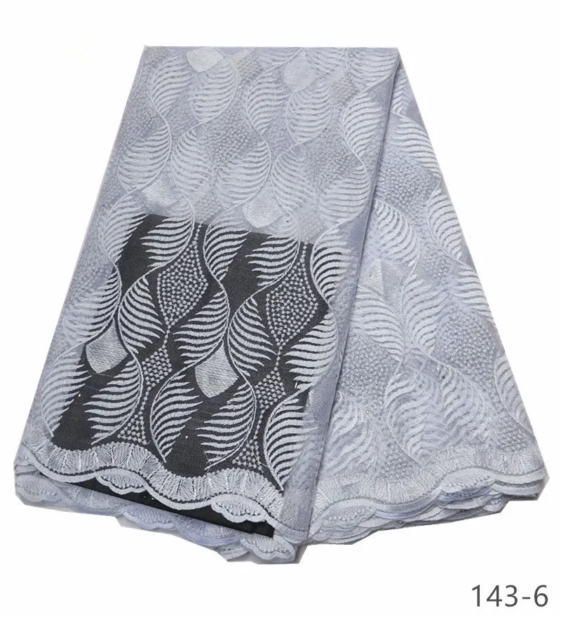 

White African Laces Fabrics Embroidered Nigerian French Lace Fabric High Quality 2018 African French Net Lace Fabric 143