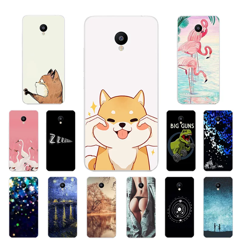 Мягкий силиконовый чехол из ТПУ для Meizu M3 M3s M3S Mini с принтом большого пистолета