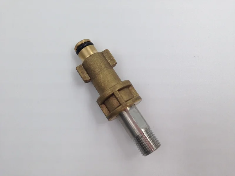Foam cannon adapter with a G1/4 SS fitting, foam nozzle connector for