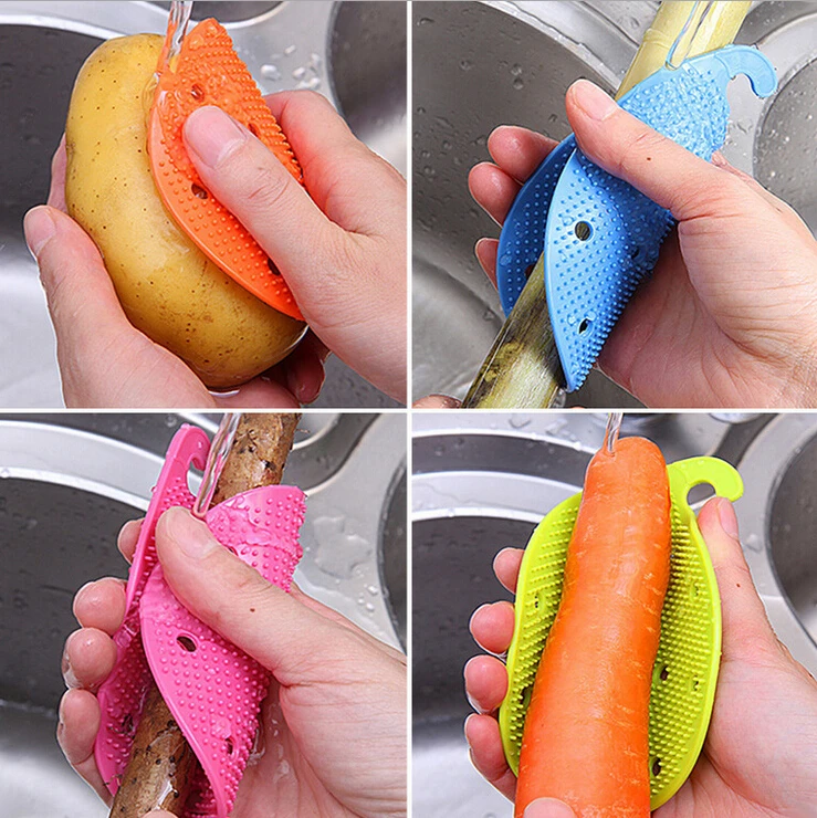 1 pc Multi-functional Vegetable Brushes Potato Cleaning Tools Kitchen Home Gadgets