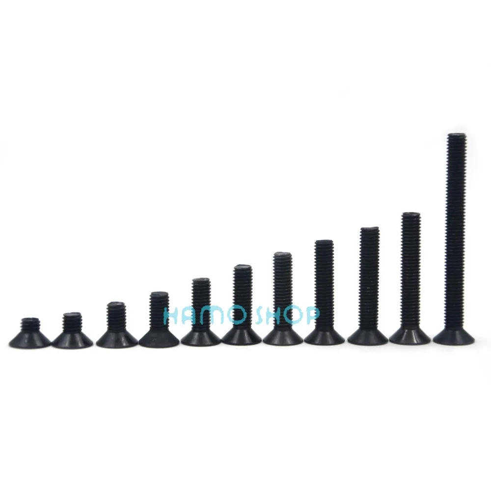 

10pcs M8 Flat Head Inner Six Angle Screws Hex Allen Steel Hexagon Socket RC Model