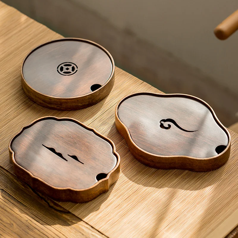 

TANGPIN natural bamboo tea trays tea table handmade pot holder tea platters kung fu tea accessories