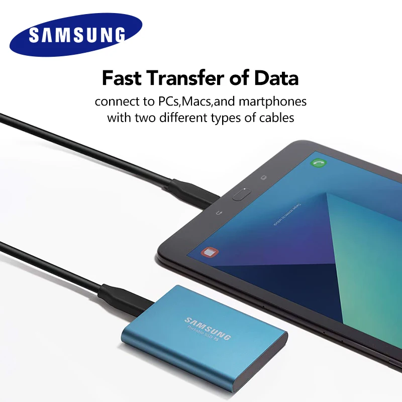 Samsung T5 портативный SSD 250 ГБ 500 Гб ТБ 2 USB3.1 внешние твердотельные накопители USB 3 1 Gen2 и
