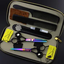 350#4 шт. Парикмахерские ножницы 5,5 ''16 см бренд Jason TOPGRADE Япония 440C ножницы для резки Thinning ножницы для волос костюм