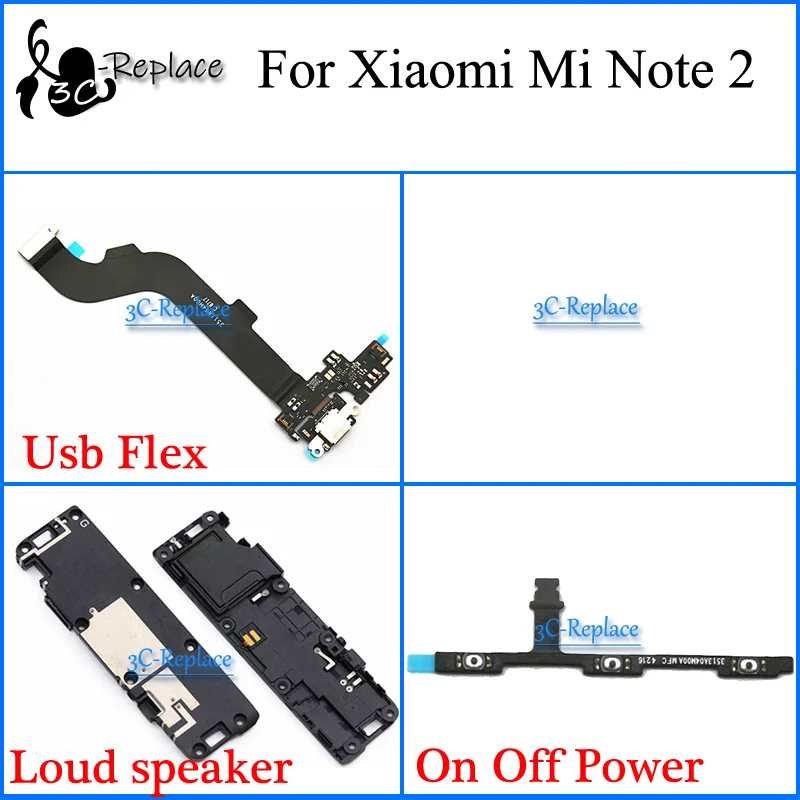 Гибкий Usb-кабель для материнской платы Xiaomi Mi Note 2 громкий динамик ВКЛ./ВЫКЛ. гибкий