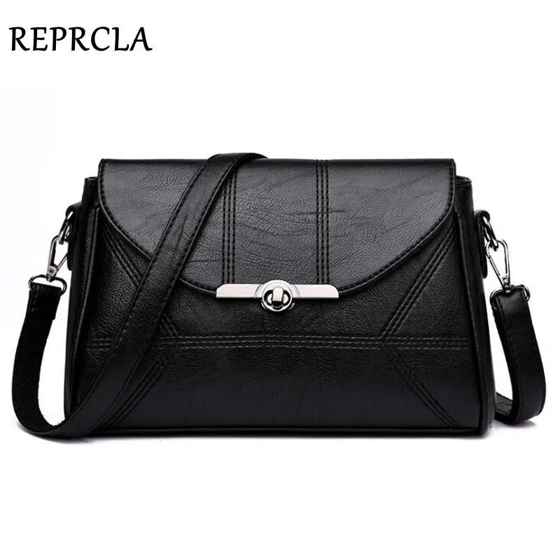 REPRCLA حقيبة كتف 2019 جديد أزياء النساء حقيبة ساع حقيبة يد فاخرة حريمي بو الجلود Crossbody حقائب للنساء بولسا