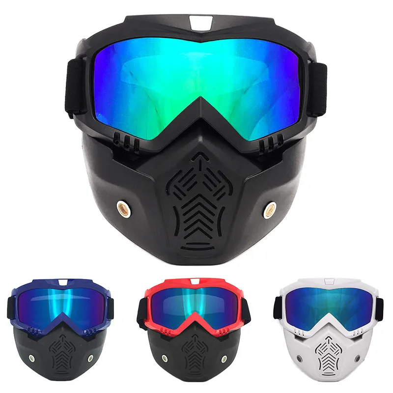 Мужские и wo мужские лыжные очки и маски очки для катания на коньках UV400 Защитные снежные и ветрозащитные Противотуманные Солнцезащитные очки с фильтром для рта