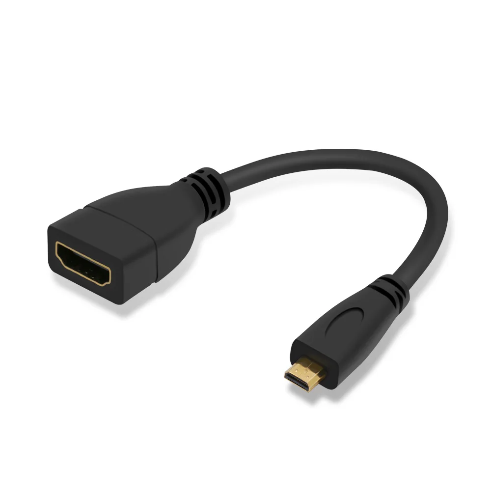 Кабель удлинитель High rosolution 1080P 3D Micro HDMI штекер гнездо позолоченный адаптер для