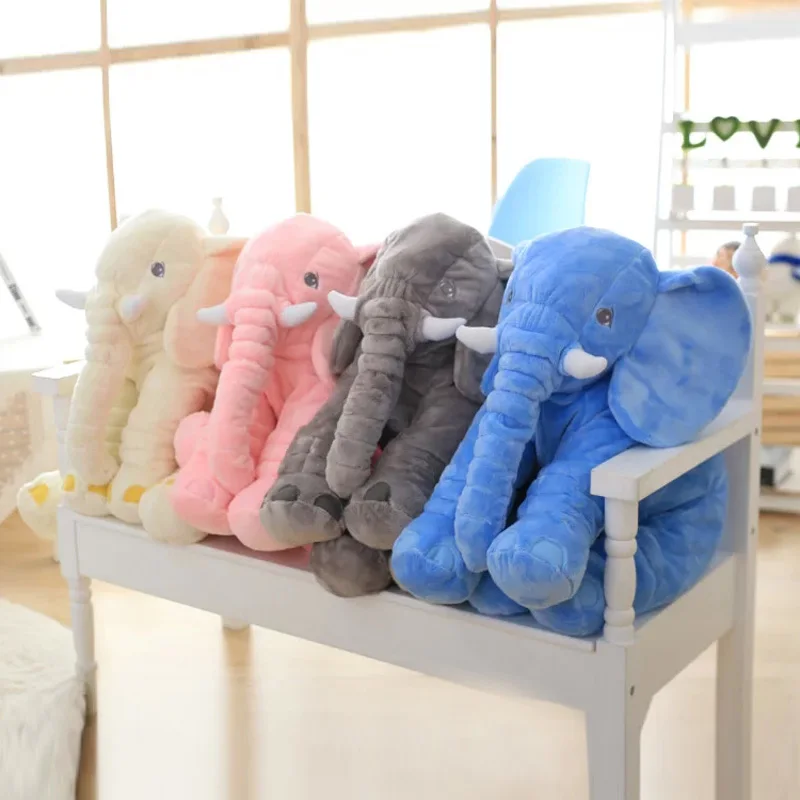 5 color big size baby crib elephant plush toy stuffed elephant pillow newborn cushion doll ...