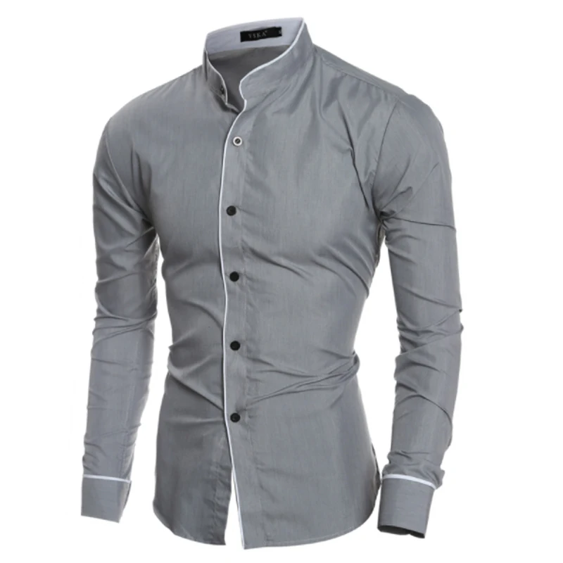 

Men Clothes Dress Shirts 2017 Autumn Long Sleeve Shirt Men Slim Fit Brand Male Shirt Chemise Homme Camisetas Size M--XXXL