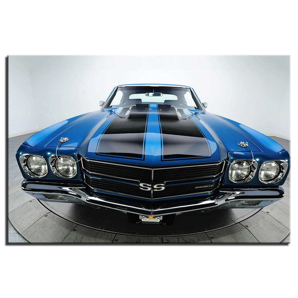 Классический Chevrolet Chevelle супер автомобильный плакат настенный художественный