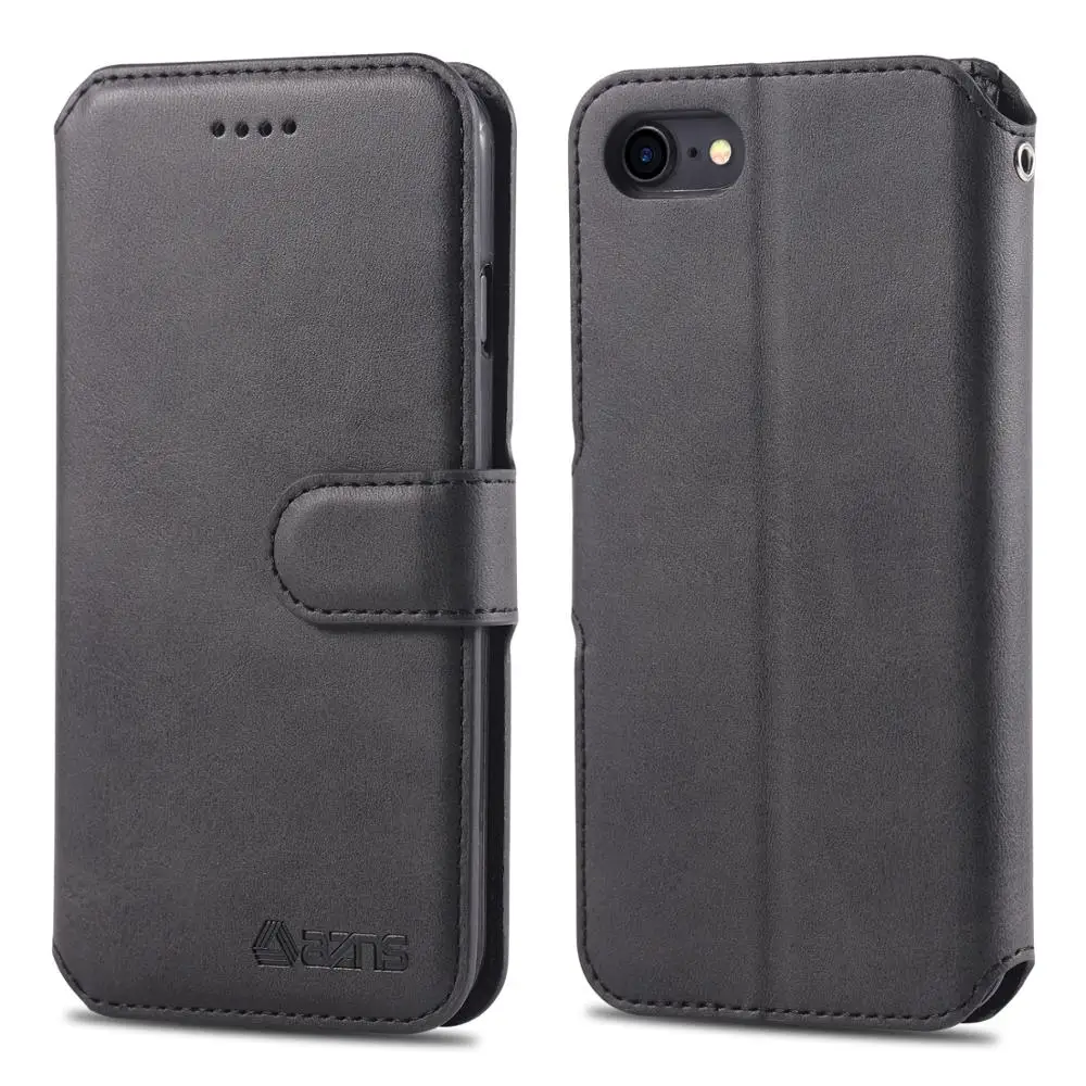 

Leather Case For iphone 7 8 6 6s plus iphone XR X XS max Card Holder Cover iPhone XR Case Silicone Flip Wallet Coque Funda