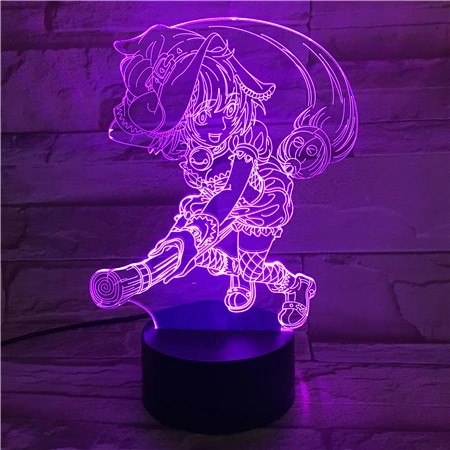 

Kiki's Delivery Service LED Night Light Japanese Anime Cartoon Touch Sensor RGB Decoration Child Kid Desk lamp bedside Comics