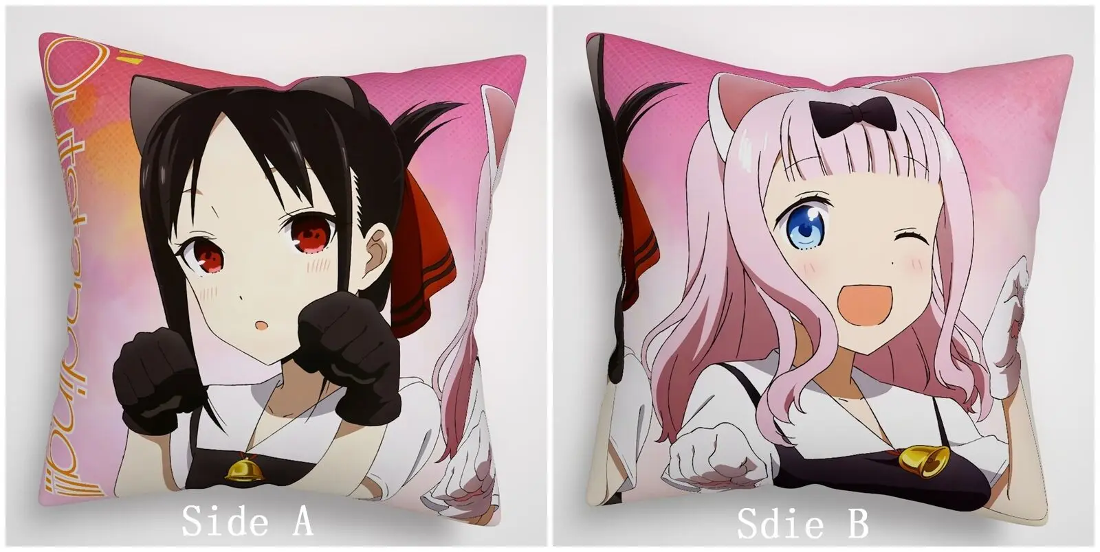 Чехол для подушки Kaguya sama Wa Kokurasetai с двумя сторонами 40x40 см чехол