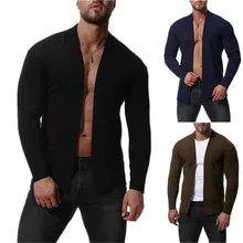 Осенние мужские мужская верхняя одежда пальто кардиган свитер свитера растет в Европа и США