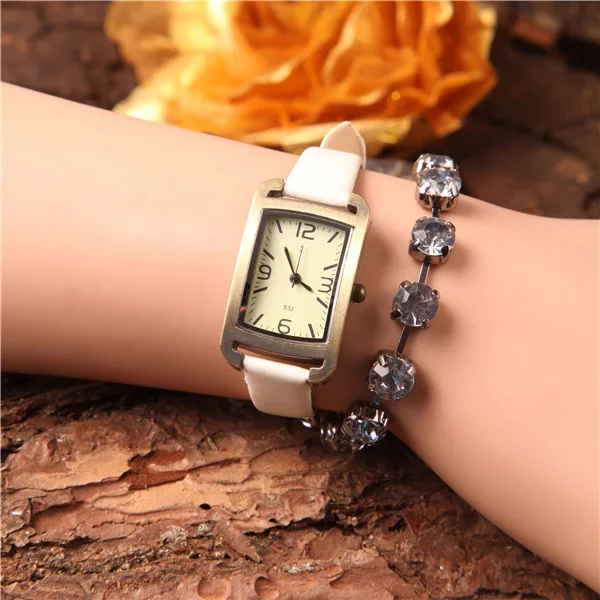 JBRL, винтажные женские часы, женские кварцевые часы, женские часы с квадратным браслетом, модные водонепроницаемые часы, подарок для девушек, relogio - Цвет: White