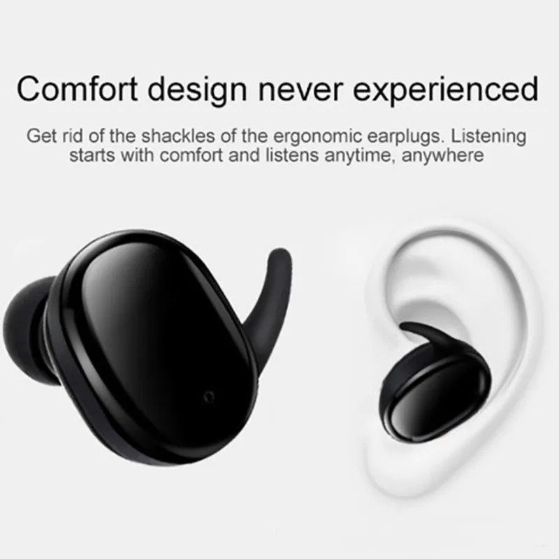 T2C сенсорные TWS наушники с отпечатком пальца Bluetooth беспроводные спортивные
