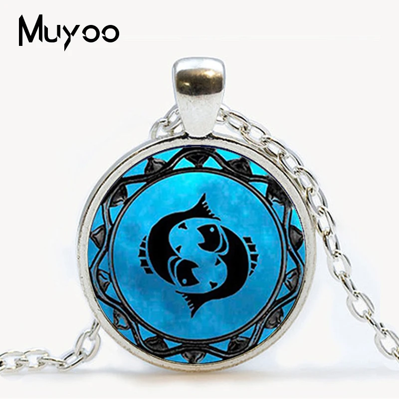 

zodiac Leo symbol pendant pisces blue pisces zodiac necklace Libra astrology Sagittarius horoscope jewelry Scorpio jewellery HZ1