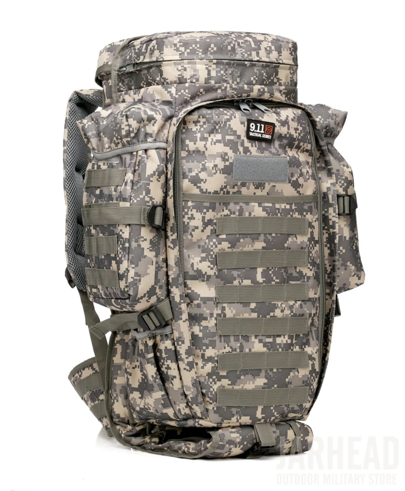 Mochilas de Viagem dos Homens Militar Combinado Mochila Grande Capacidade Multifuncional Rifle Trekking Tático Assalto 911 60l 25 Esporte e Lazer