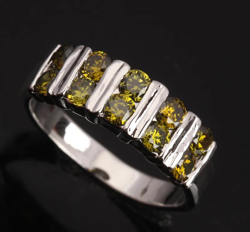 

Elegant Multi-gems Green Olive Peridot 925 Sterling Silver & Trendy Jewelry Ring Size 6 / 7 / 8 / 9 S0077