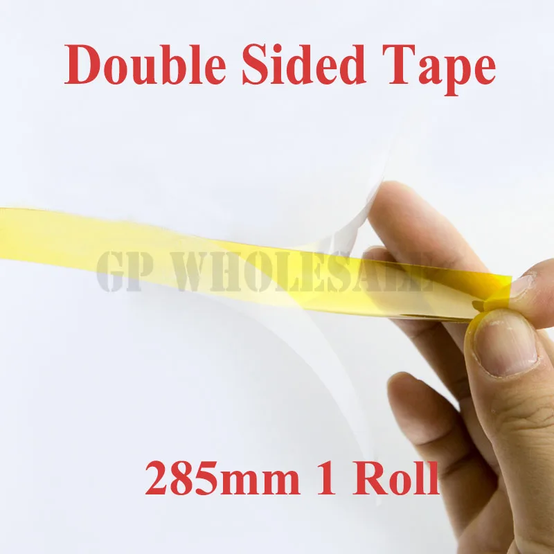 285mm*20M 0.1mm Thick, Heat Withstand, Double Side Glued Tape, Poly
