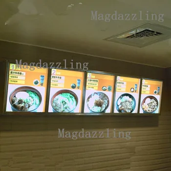 

50x70CM Restaurant Slim LED Menu Light Box Clip Aluminum Frame Advertising Light Box(10pcs/lot)