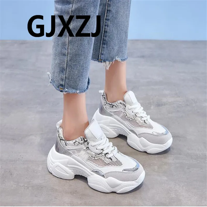 

Outdoor soft bottom breathable female summer new Korean version of the net red mesh breathable platform women's shoes
