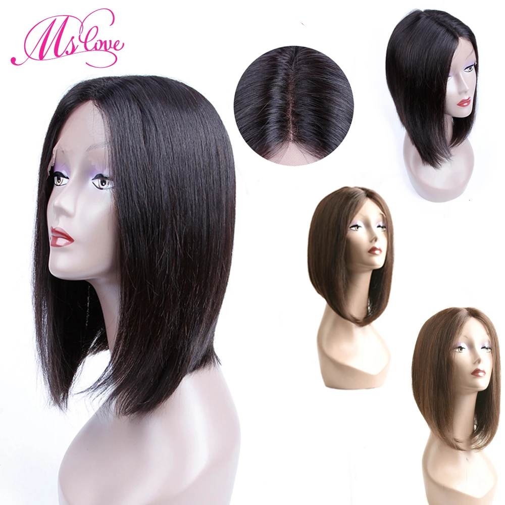 Kim K Straight Lace Front Wigs Short Human Hair Wigs Brazilian Wig For